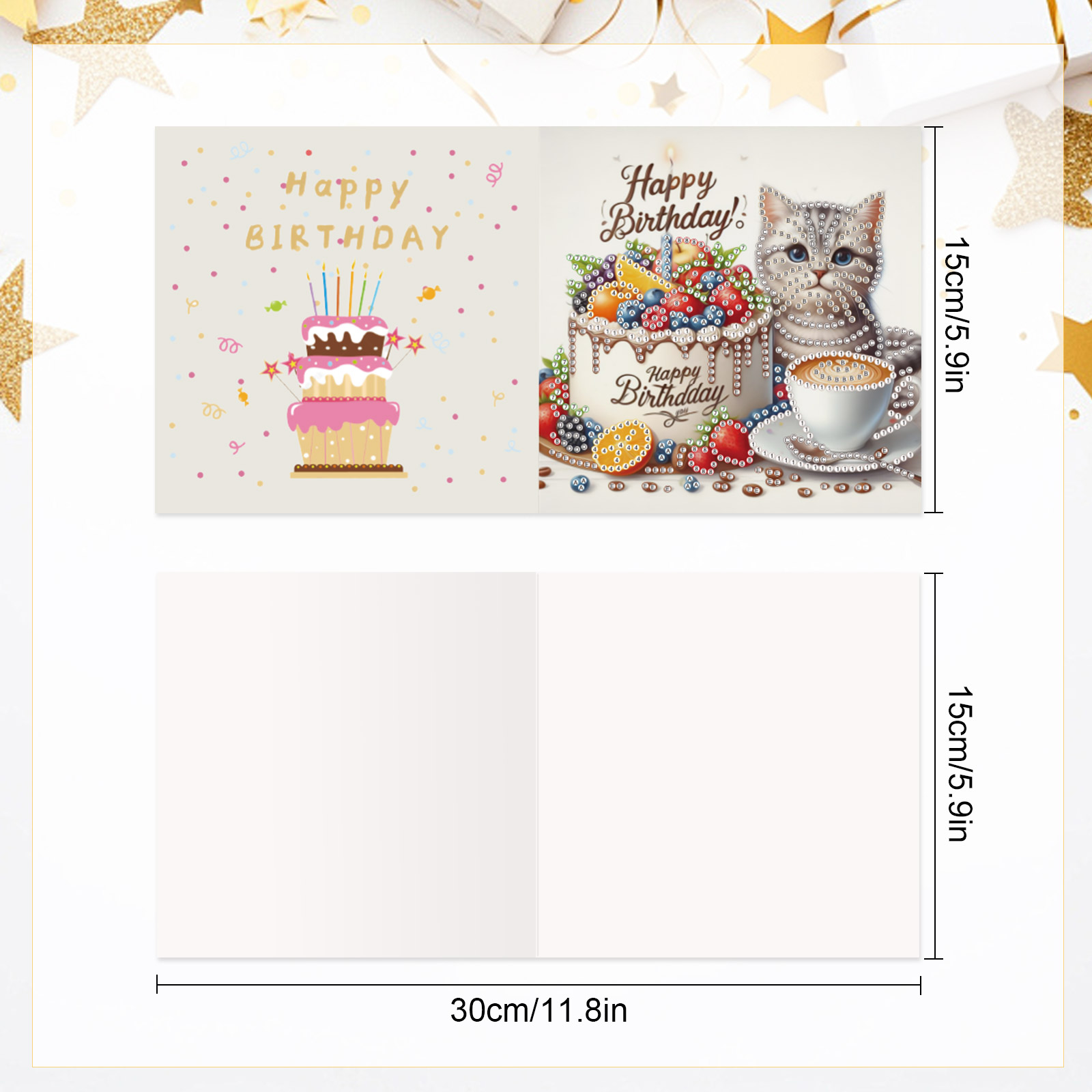 6 Pcs Diamond Art Painting Gre - Art Craft Cat ulasan dan harga