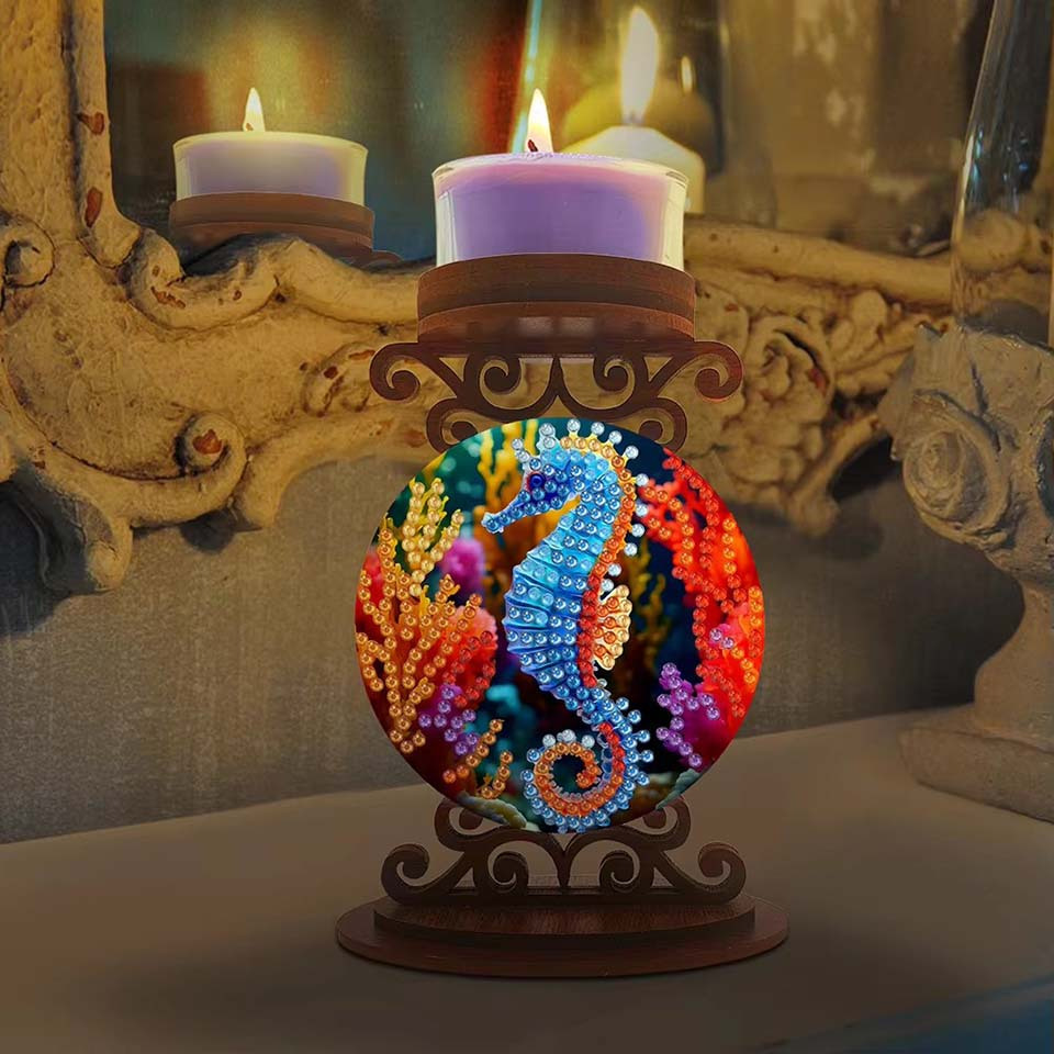 Seahorse candle holder Hallowe - Art Craft Halloween ulasan dan harga