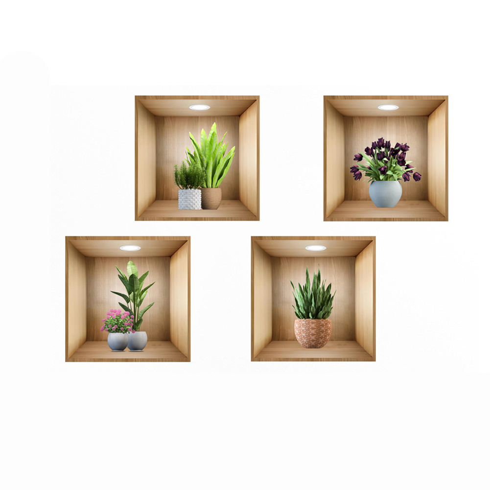 Indoor Plant Decor 3D Vinyl Ar - Art Craft Easy With Paper ulasan dan harga