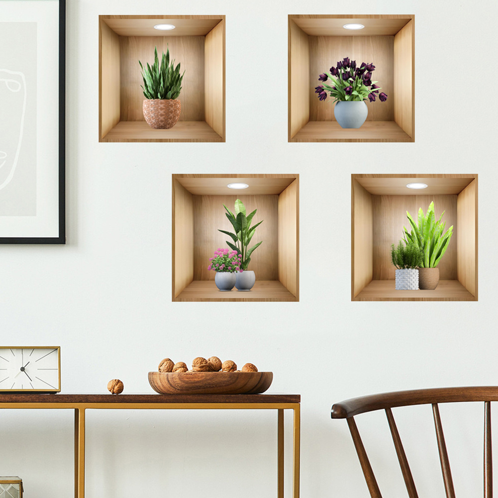 Indoor Plant Decor 3D Vinyl Ar - Art Craft Easy With Paper ulasan dan harga
