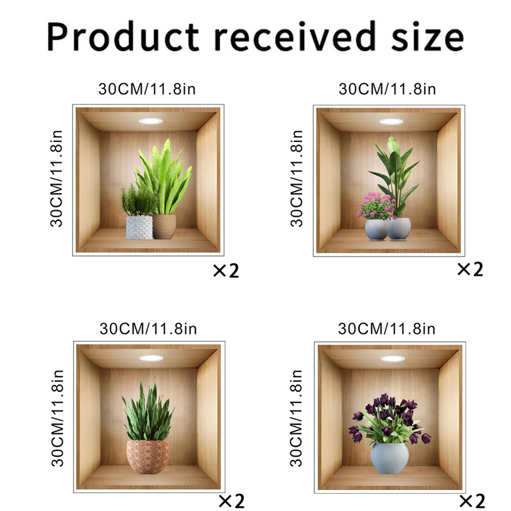 Indoor Plant Decor 3D Vinyl Ar - Art Craft Easy With Paper ulasan dan harga