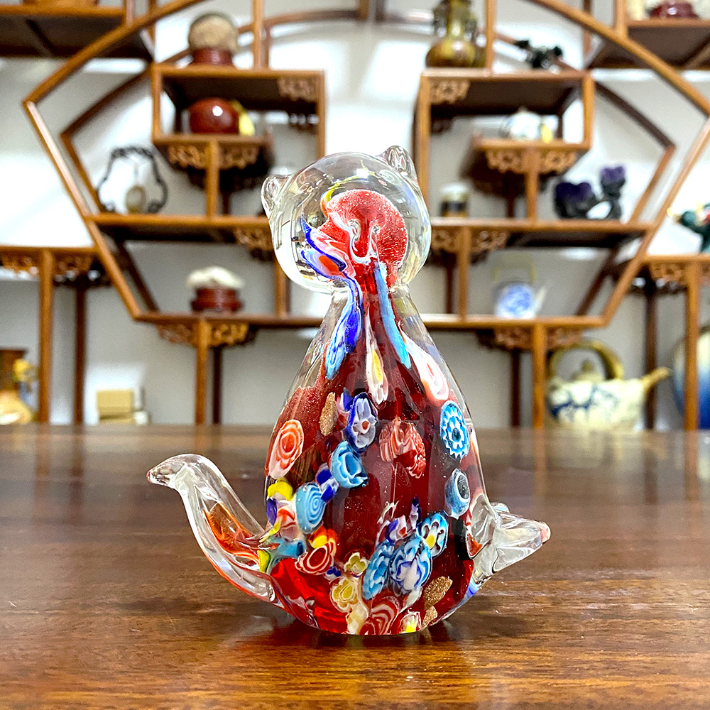 Modern Art Hand Blown Glass Ca - Art Craft Cat ulasan dan harga
