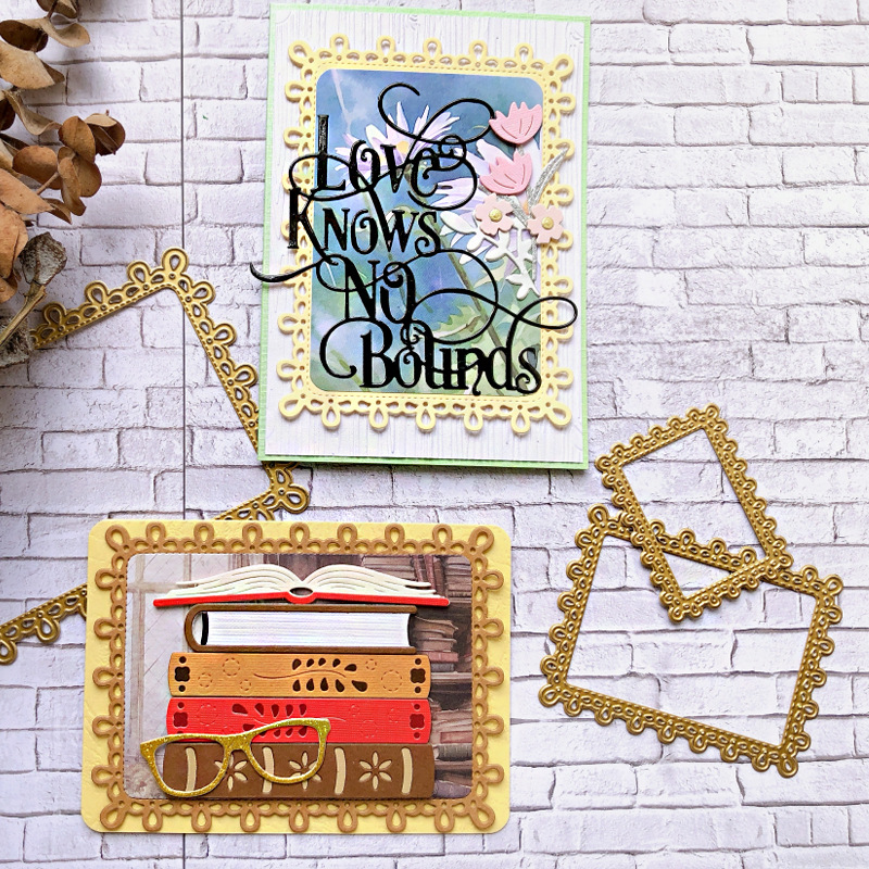 Book Glasses Lace Frame Art Wo - Art Craft Glasses Frames ulasan dan harga