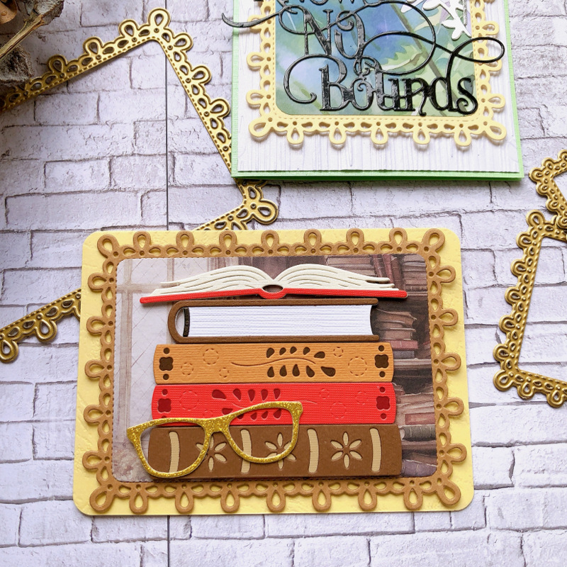 Book Glasses Lace Frame Art Wo - Art Craft Glasses Frames ulasan dan harga