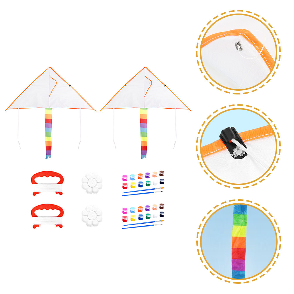DIY Blank Kite Set for Kids 2  - Art Craft Kite ulasan dan harga