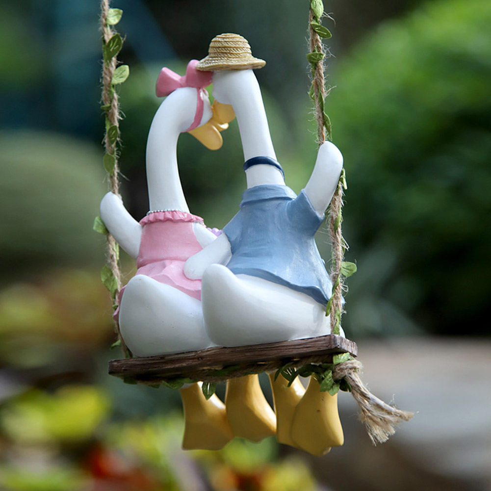 Couple Duck Swing Statue Coupl - Art Craft Duck ulasan dan harga