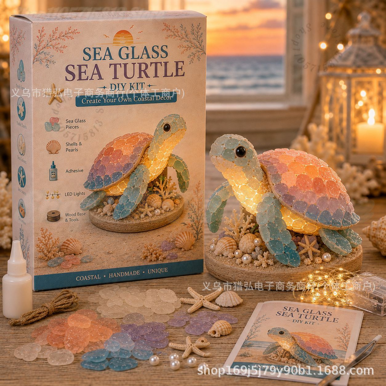 DIY Sea Glass Jellyfish Light  - Art Craft Jellyfish ulasan dan harga