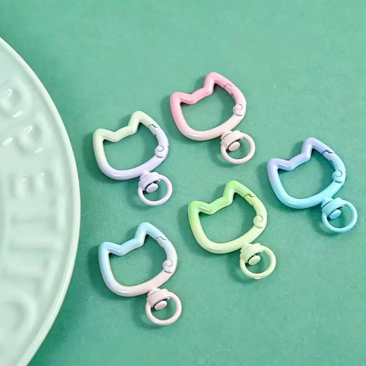 5-10PCS Gradient Cute Cat Clas - Art Craft Making ulasan dan harga
