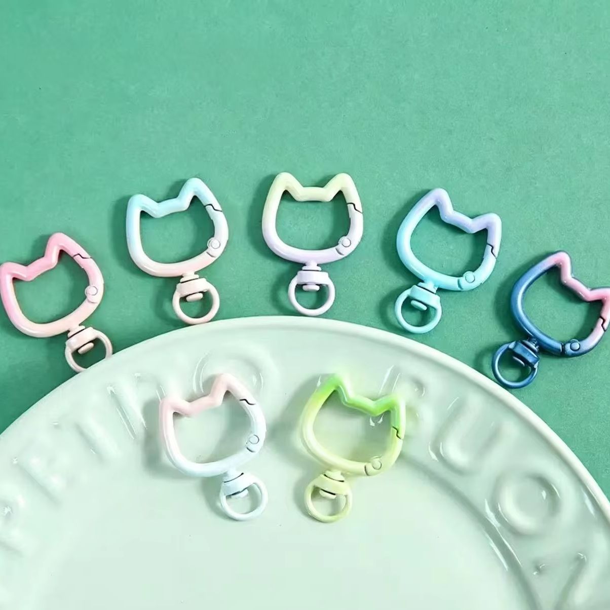 5-10PCS Gradient Cute Cat Clas - Art Craft Making ulasan dan harga