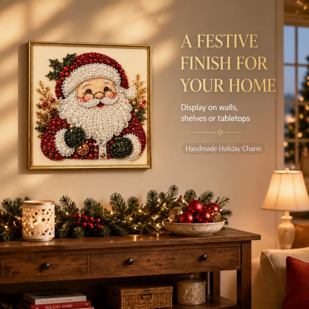 DIY Christmas Pearl Diamond Pa - Art Craft Glasses Frames ulasan dan harga